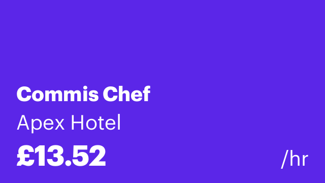 Commis Chef