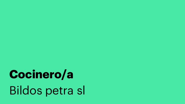 Cocinero/a