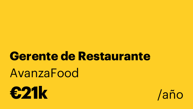 Gerente de Restaurante
