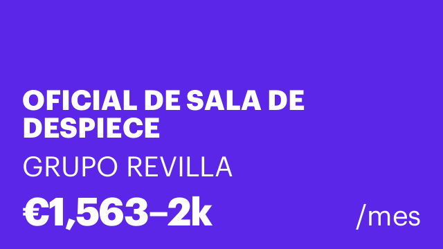 OFICIAL DE SALA DE DESPIECE
