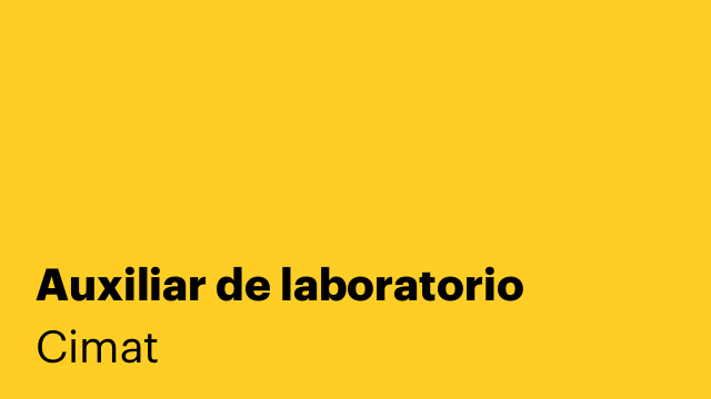 Auxiliar de laboratorio