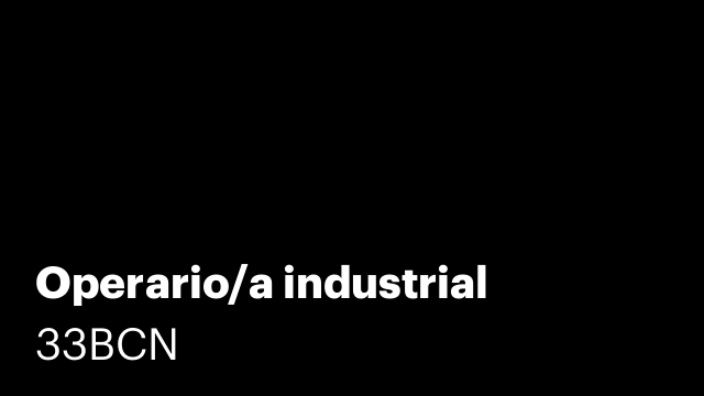 Operario/a industrial