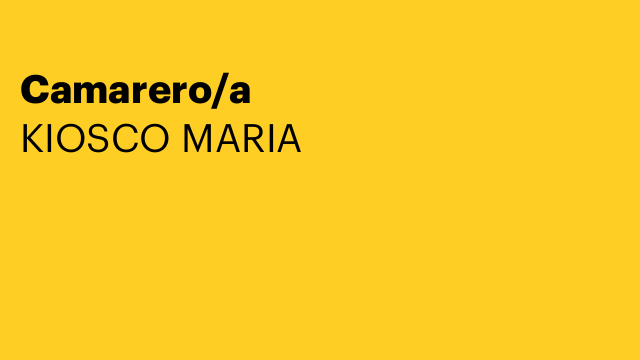 Camarero/a