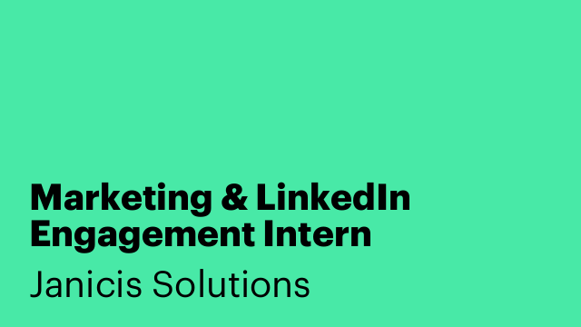 Marketing & LinkedIn Engagement Intern