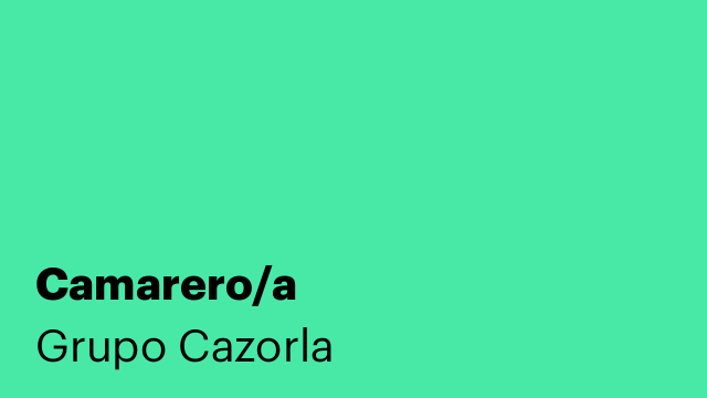 Camarero/a