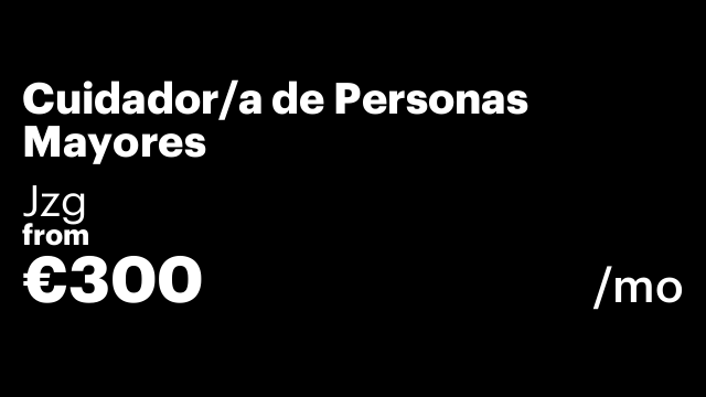 Cuidador/a de Personas Mayores