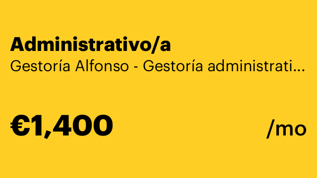 Administrativo/a