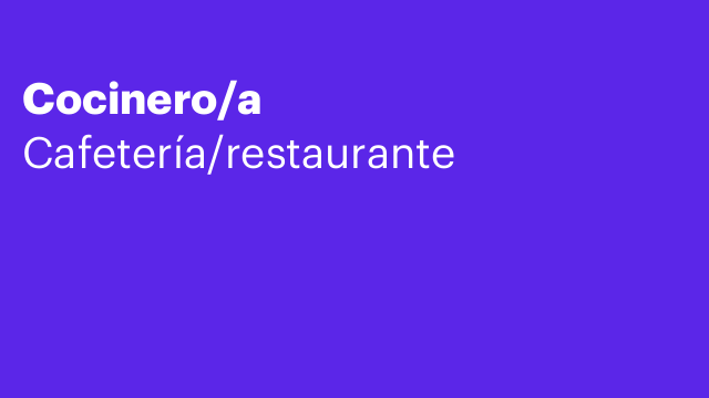 Cocinero/a