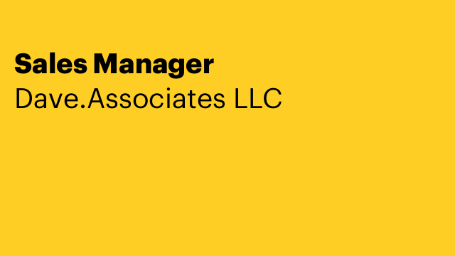 Sales Manager