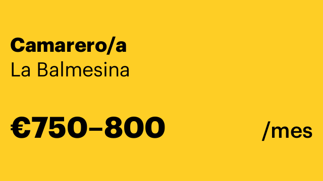 Camarero/a