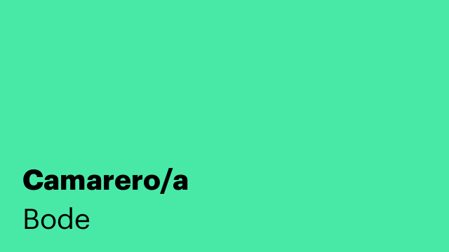 Camarero/a