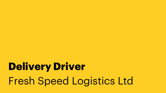 Delivery Driver