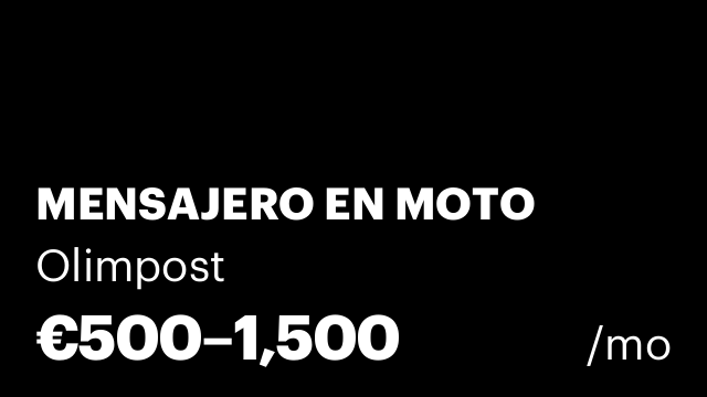 MENSAJERO EN MOTO
