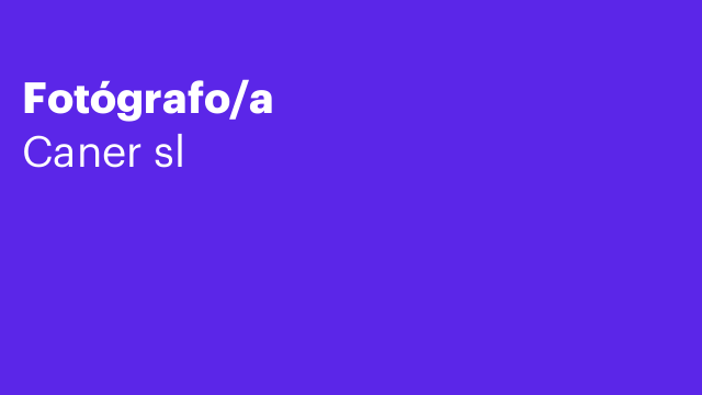 Fotógrafo/a