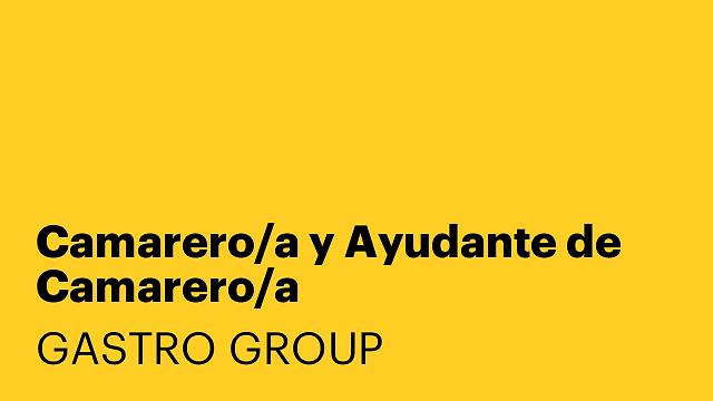 Camarero/a y Ayudante de Camarero/a