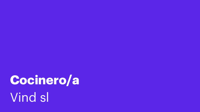Cocinero/a