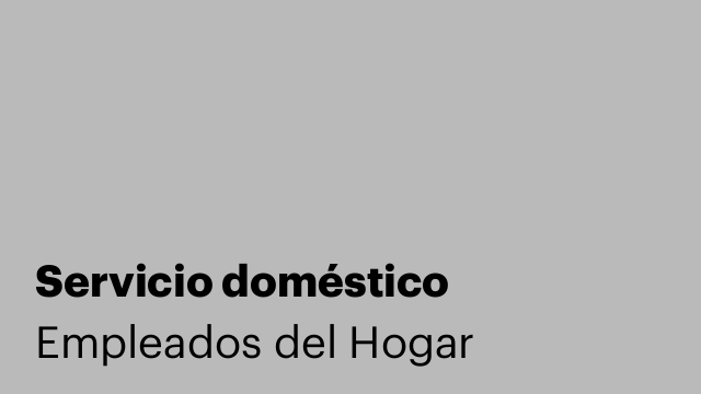 Servicio doméstico