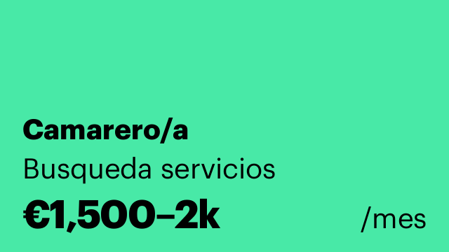 Camarero/a