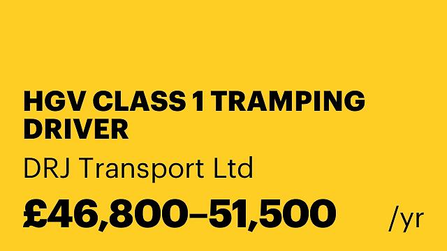 HGV CLASS 1 TRAMPING DRIVER