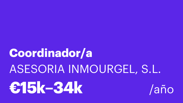 Coordinador/a