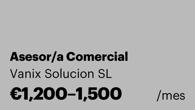 Asesor/a Comercial