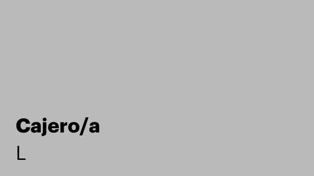 Cajero/a