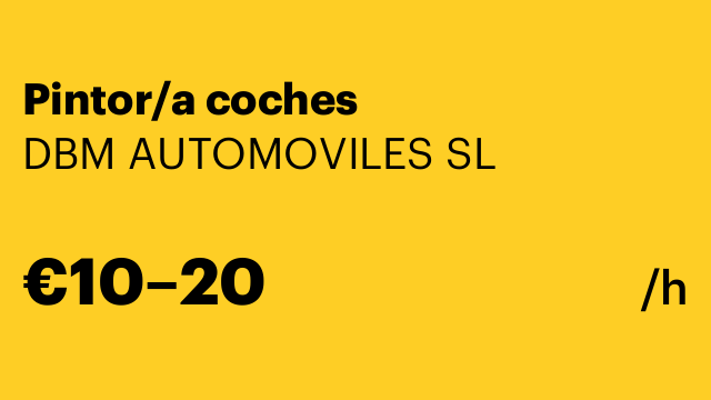 Pintor/a coches