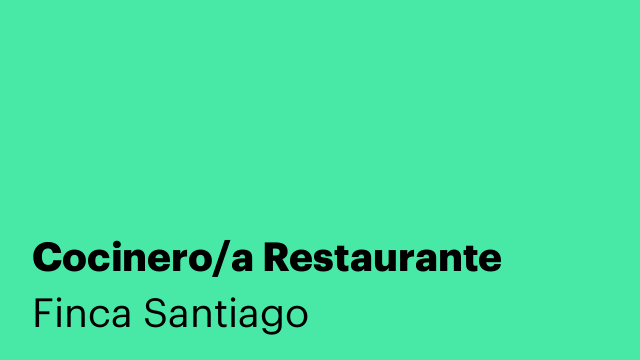 Cocinero/a Restaurante