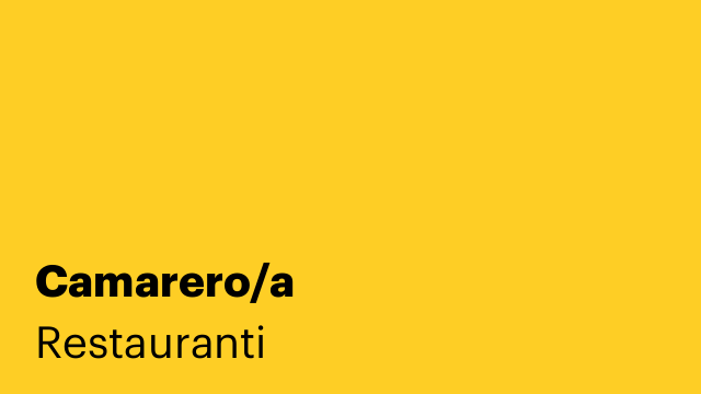 Camarero/a