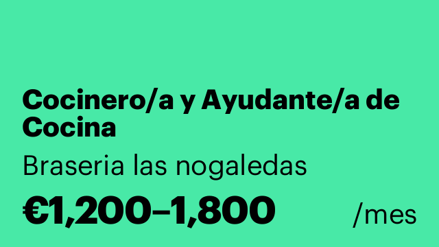 Cocinero/a y Ayudante/a de Cocina