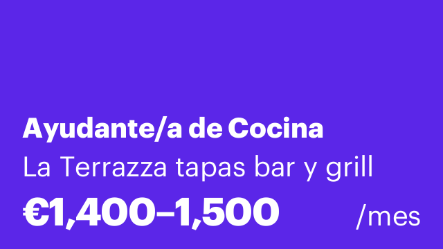 Ayudante/a de Cocina