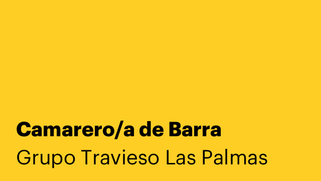 Camarero/a de Barra