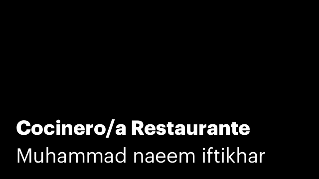 Cocinero/a Restaurante