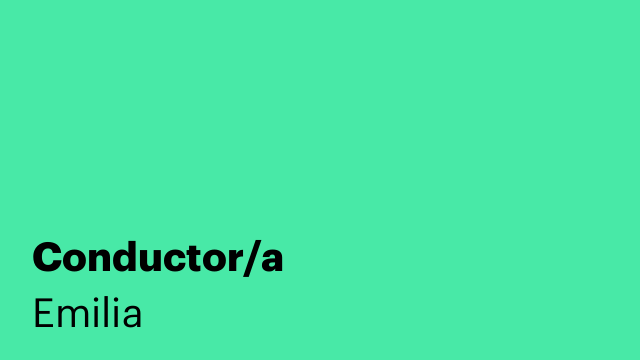 Conductor/a