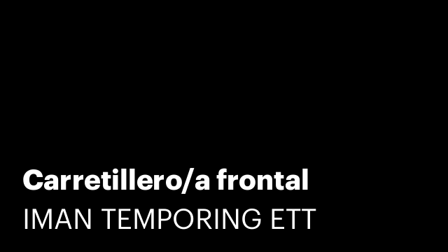 Carretillero/a frontal