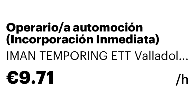 Operario/a automoción (Incorporación Inmediata)