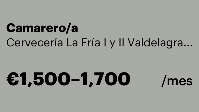 Camarero/a