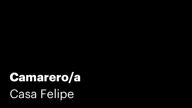 Camarero/a