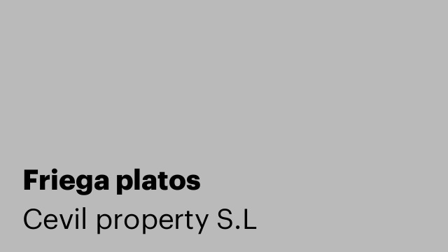 Friega platos