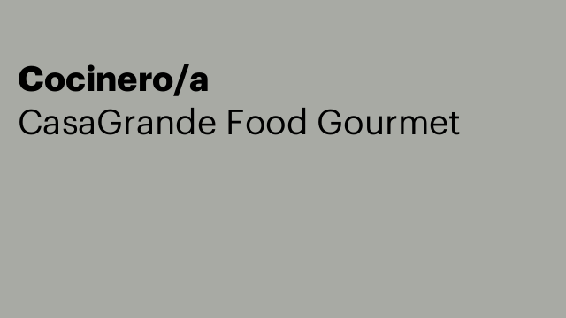Cocinero/a
