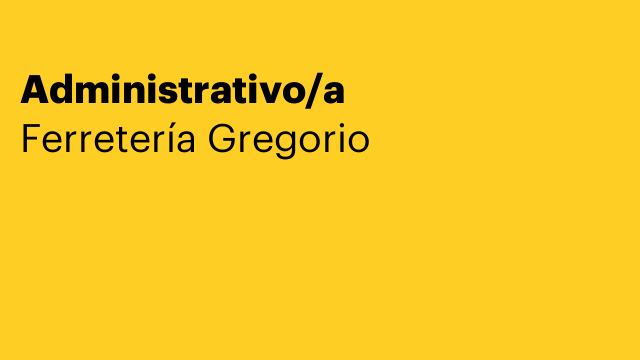 Administrativo/a
