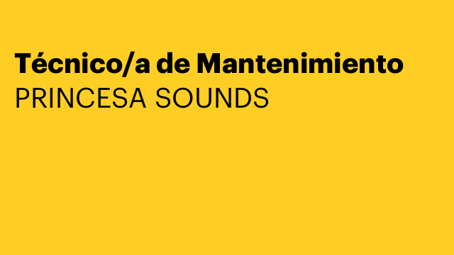 Técnico/a de Mantenimiento