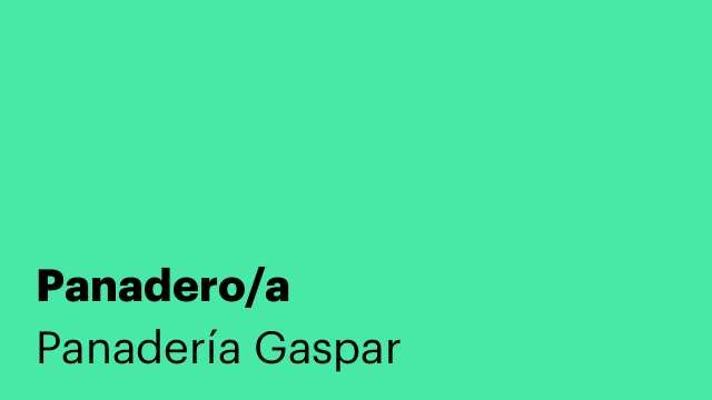 Panadero/a