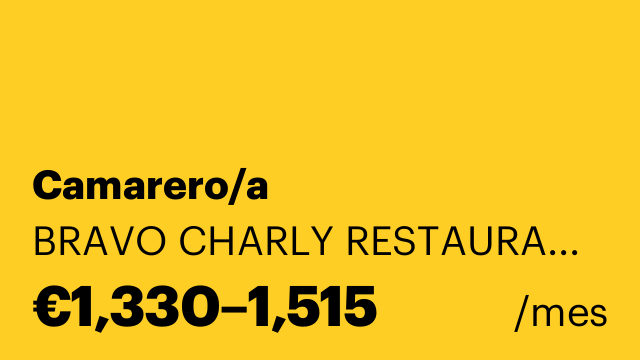 Camarero/a
