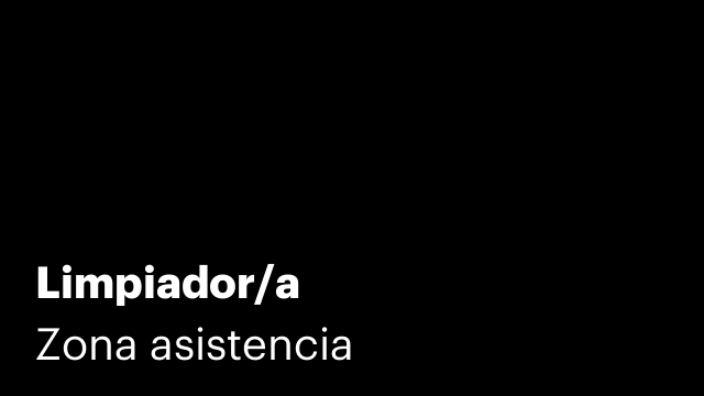 Limpiador/a