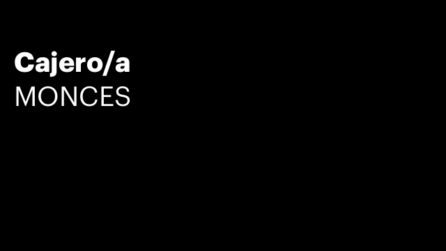 Cajero/a
