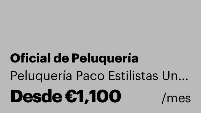 Oficial de Peluquería