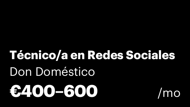 Técnico/a en Redes Sociales