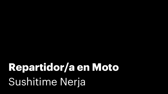 Repartidor/a en Moto