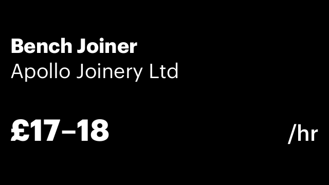 Bench Joiner